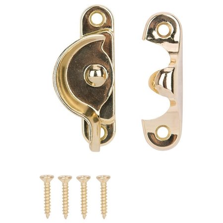 PROSOURCE Sash Lock 2-1/2In Brass Plated 802519BP-PS